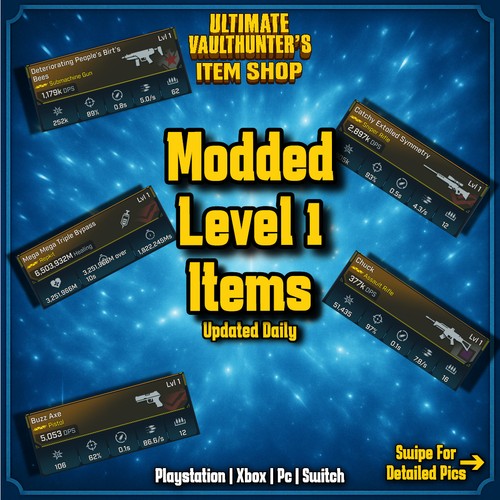 Borderlands modded level 1 - |,